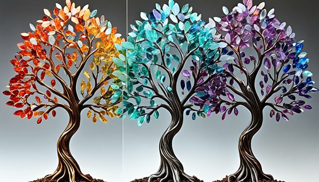 Crystal Tree of Life, Chakra Healing Crystal Trees